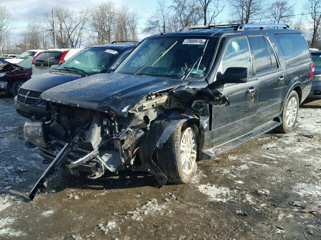 1FMJK2A52BEF18763 - 2011 FORD EXPEDITION BLACK photo 2