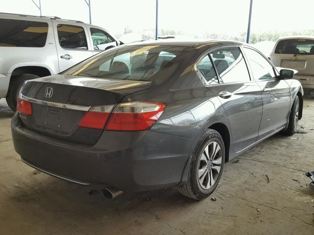 1HGCR2F37EA117612 - 2014 HONDA ACCORD LX GRAY photo 4