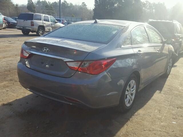 5NPEB4AC1DH566807 - 2013 HYUNDAI SONATA GLS SILVER photo 4