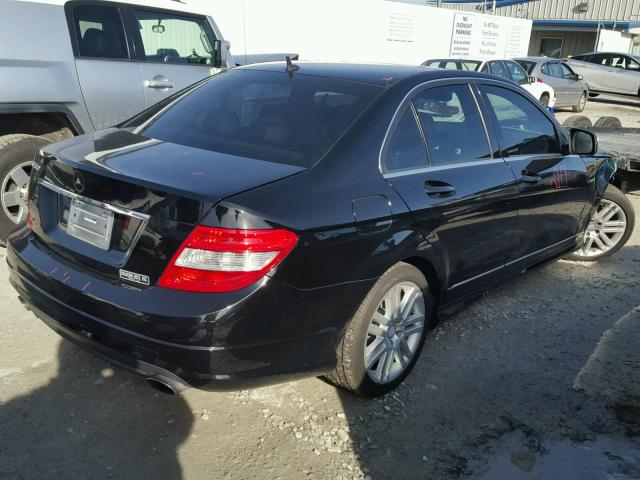 WDDGF54X99R082682 - 2009 MERCEDES-BENZ C 300 BLACK photo 4