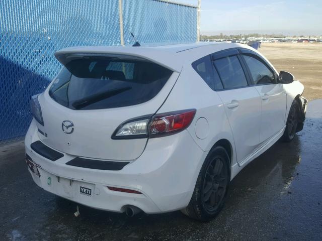 JM1BL1H54A1324733 - 2010 MAZDA 3 S WHITE photo 4