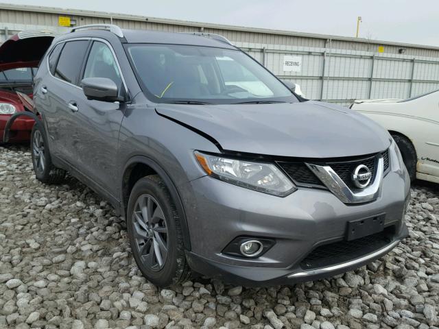 KNMAT2MV7GP691820 - 2016 NISSAN ROGUE S GRAY photo 1