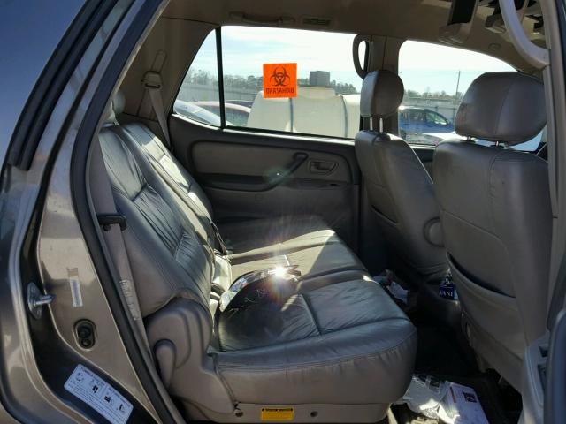 5TDZT34AX4S230165 - 2004 TOYOTA SEQUOIA SR GRAY photo 6