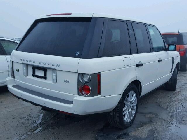 SALME15409A306023 - 2009 LAND ROVER RANGE ROVE WHITE photo 4