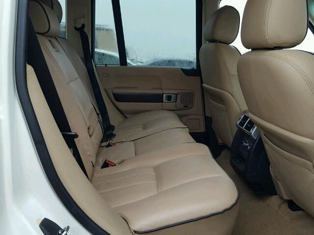 SALME15409A306023 - 2009 LAND ROVER RANGE ROVE WHITE photo 6