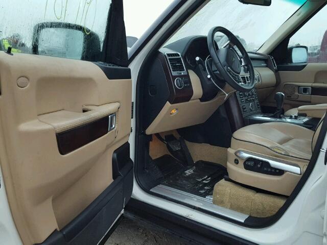SALME15409A306023 - 2009 LAND ROVER RANGE ROVE WHITE photo 9