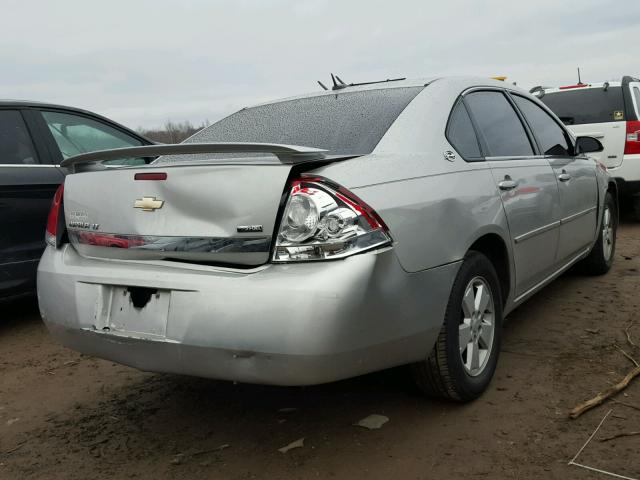 2G1WT58K379180765 - 2007 CHEVROLET IMPALA LT SILVER photo 4