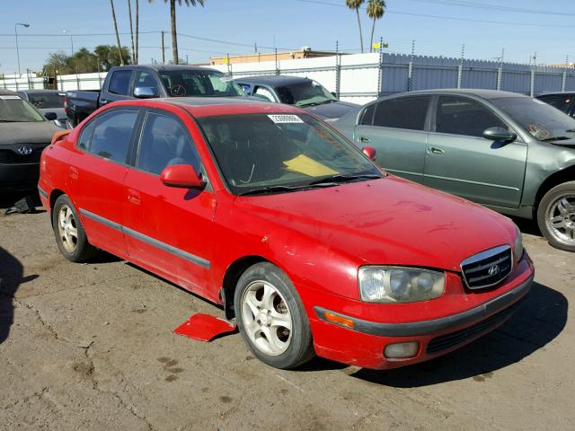 KMHDN45D13U678139 - 2003 HYUNDAI ELANTRA GL RED photo 1