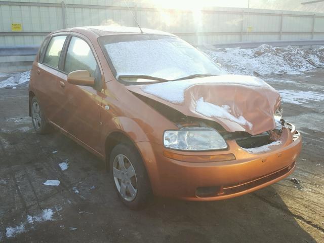 KL1TD666X8B024782 - 2008 CHEVROLET AVEO BASE ORANGE photo 1