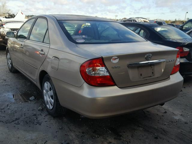 4T1BE32K64U893215 - 2004 TOYOTA CAMRY LE BEIGE photo 3