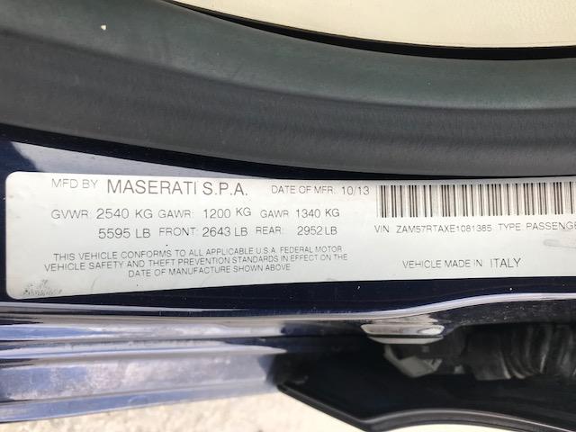 ZAM57RTAXE1081385 - 2014 MASERATI GHIBLI S BLUE photo 10