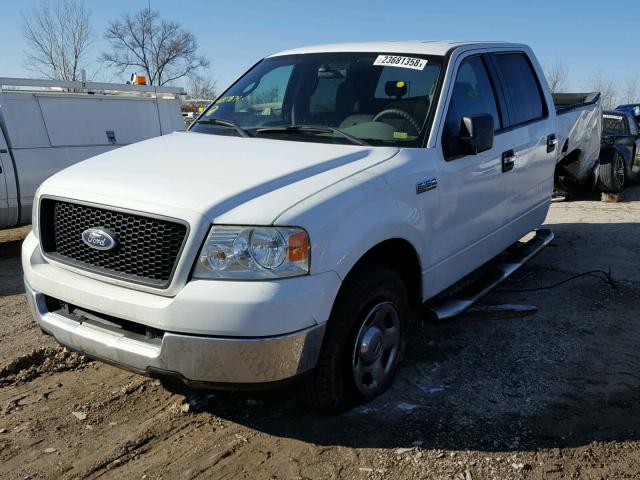 1FTPW12525FB07874 - 2005 FORD F150 SUPER WHITE photo 2