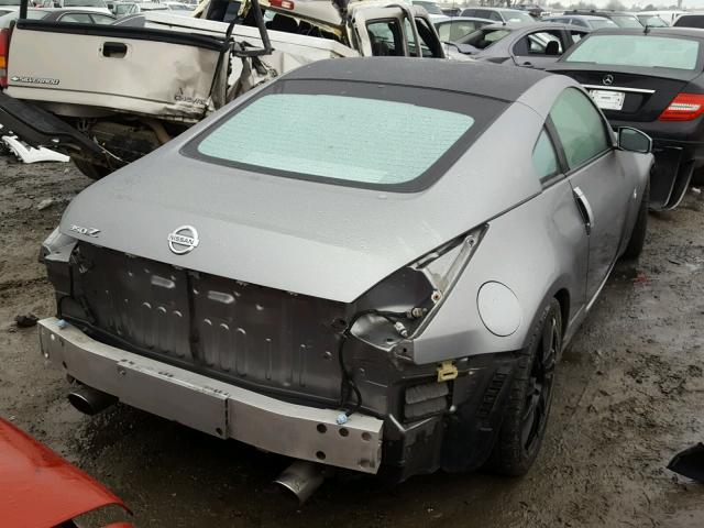 JN1AZ34D84T152334 - 2004 NISSAN 350Z COUPE GRAY photo 4