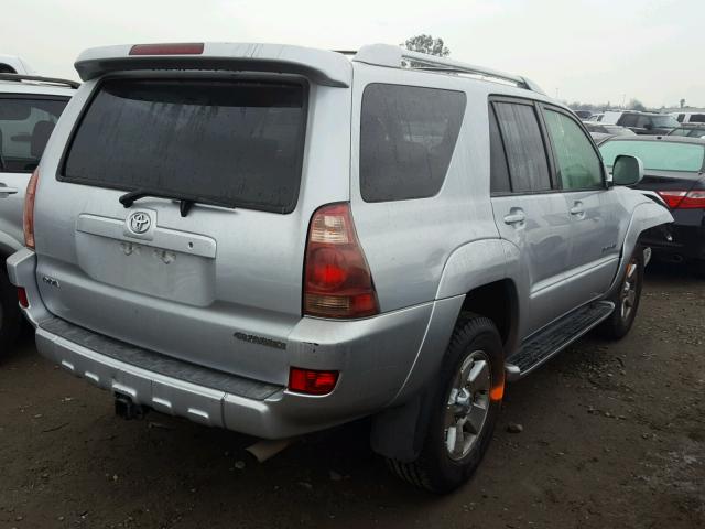 JTEBT17R930015252 - 2003 TOYOTA 4RUNNER LI SILVER photo 4