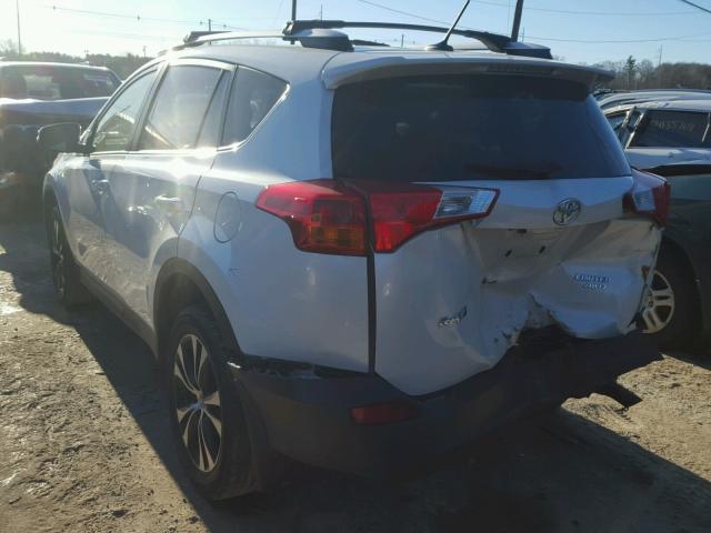 JTMDFREV0FJ025380 - 2015 TOYOTA RAV4 LIMIT WHITE photo 3