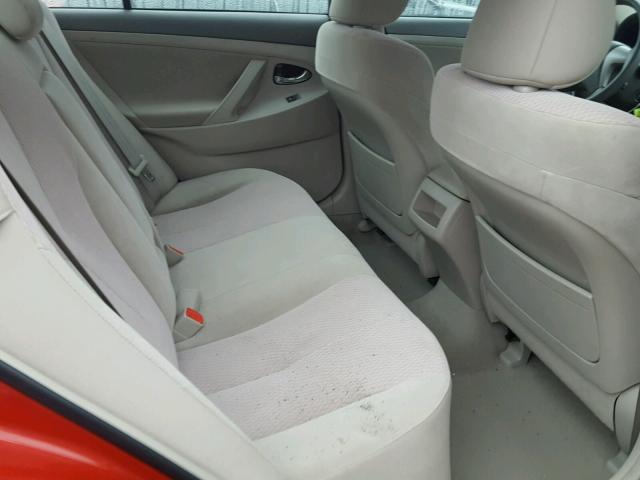 4T4BF3EK3BR159210 - 2011 TOYOTA CAMRY BASE RED photo 6