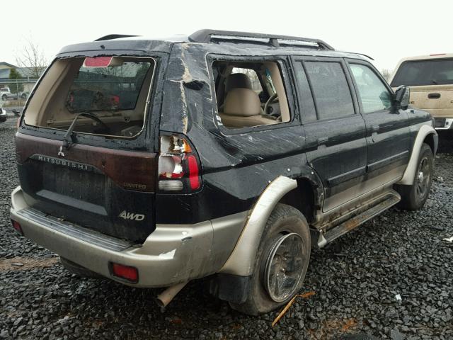 JA4MT41R43J010908 - 2003 MITSUBISHI MONTERO SP BLACK photo 4