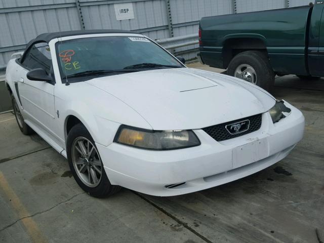 1FAFP44463F414899 - 2003 FORD MUSTANG WHITE photo 1