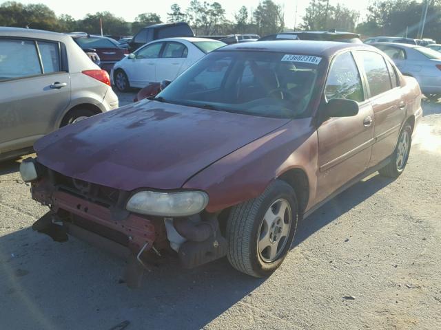 1G1ND52FX4M547714 - 2004 CHEVROLET CLASSIC RED photo 2