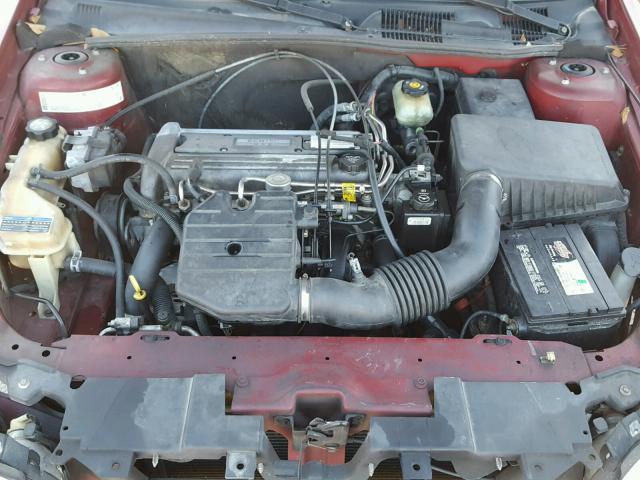 1G1ND52FX4M547714 - 2004 CHEVROLET CLASSIC RED photo 7