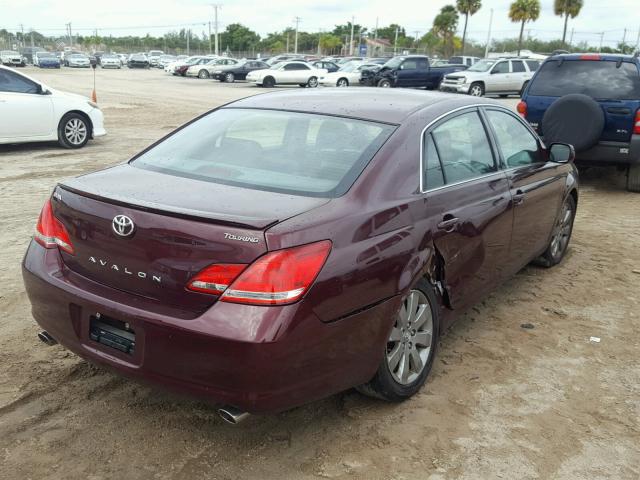 4T1BK36B66U080155 - 2006 TOYOTA AVALON XL BURGUNDY photo 4