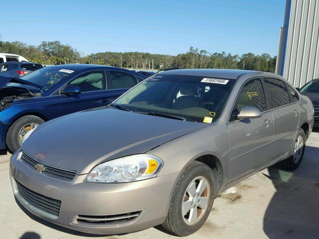 2G1WT58K979226311 - 2007 CHEVROLET IMPALA LT GOLD photo 2