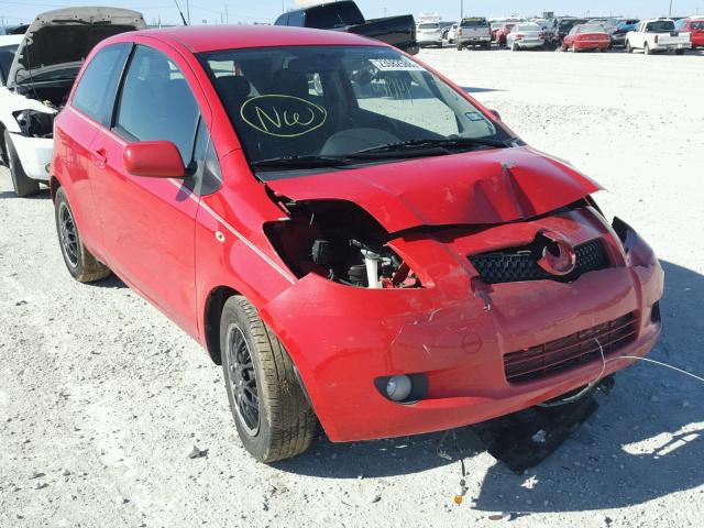 JTDJT923375124462 - 2007 TOYOTA YARIS RED photo 1