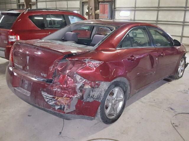 1G2ZG57N584241076 - 2008 PONTIAC G6 BASE RED photo 4