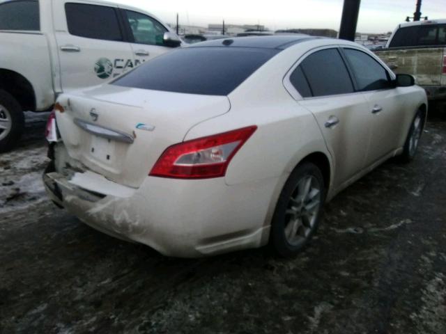 1N4AA5APXAC870290 - 2010 NISSAN MAXIMA S WHITE photo 4