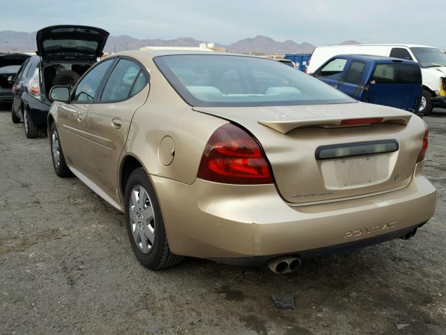 2G2WP522441335357 - 2004 PONTIAC GRAND PRIX ოქროსფერი ფოტო 3