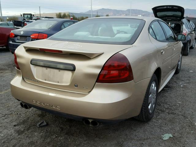 2G2WP522441335357 - 2004 PONTIAC GRAND PRIX ოქროსფერი ფოტო 4