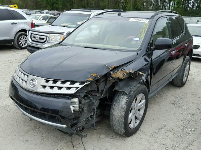 JN8AZ08W57W640364 - 2007 NISSAN MURANO SE/ BLACK photo 2