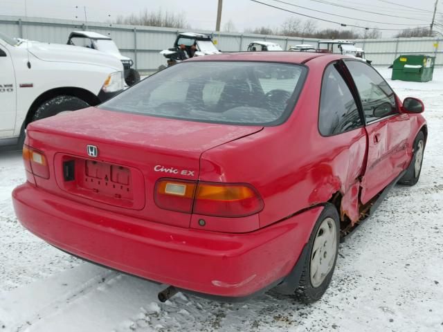 1HGEJ1225SL046787 - 1995 HONDA CIVIC EX წითელი ფოტო 4
