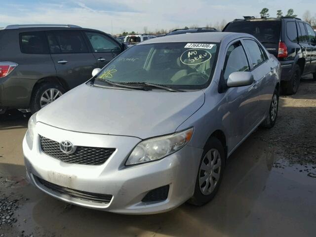 1NXBU4EE8AZ353181 - 2010 TOYOTA COROLLA BA GRAY photo 2