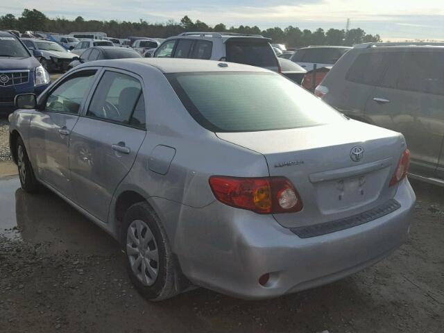 1NXBU4EE8AZ353181 - 2010 TOYOTA COROLLA BA GRAY photo 3