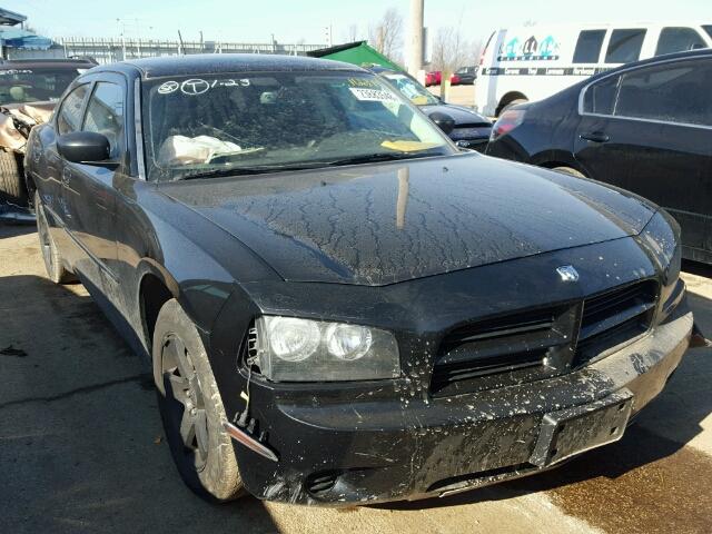 2B3LA43G38H190699 - 2008 DODGE CHARGER BLACK photo 1