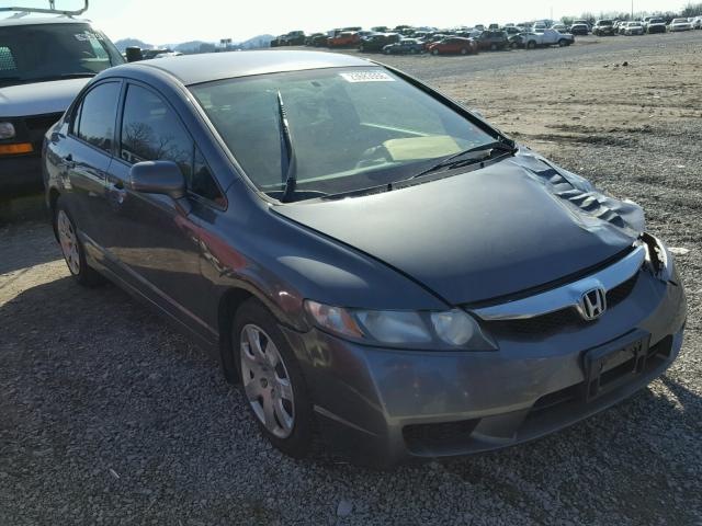 2HGFA16539H363712 - 2009 HONDA CIVIC LX GRAY photo 1