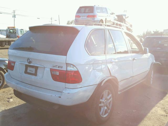 5UXFA13576LY35734 - 2006 BMW X5 3.0I WHITE photo 4