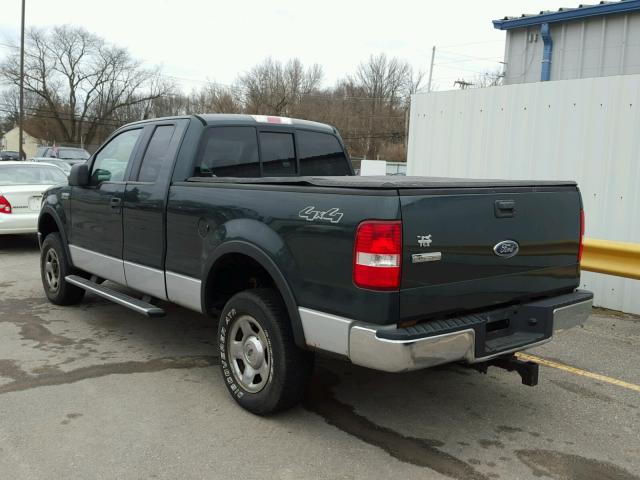 1FTPX14585NB67688 - 2005 FORD F150 GREEN photo 3