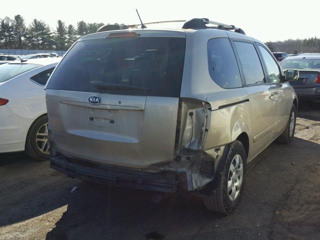 KNDMB133686239388 - 2008 KIA SEDONA GOLD photo 4