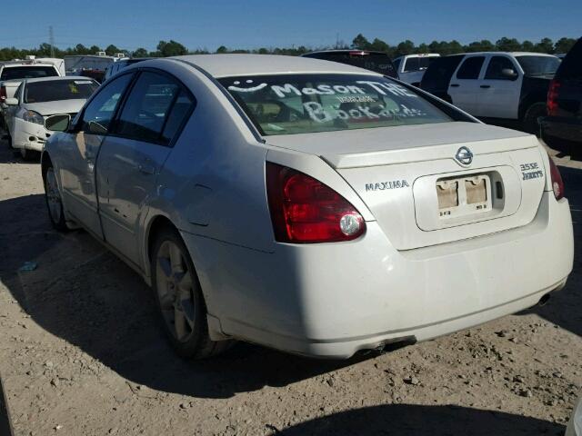 1N4BA41E65C839735 - 2005 NISSAN MAXIMA SE WHITE photo 3