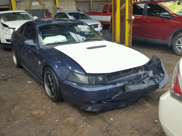 1FAFP40441F121604 - 2001 FORD MUSTANG BLUE photo 1