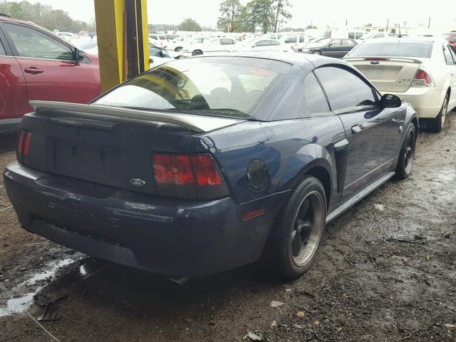 1FAFP40441F121604 - 2001 FORD MUSTANG BLUE photo 4