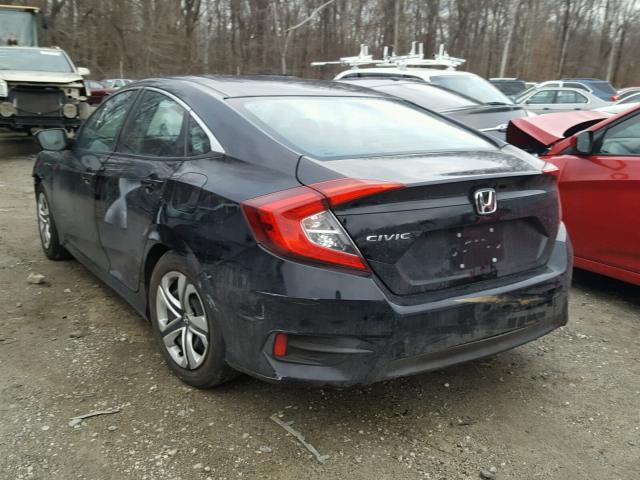 19XFC2F51HE025072 - 2017 HONDA CIVIC LX BLACK photo 3