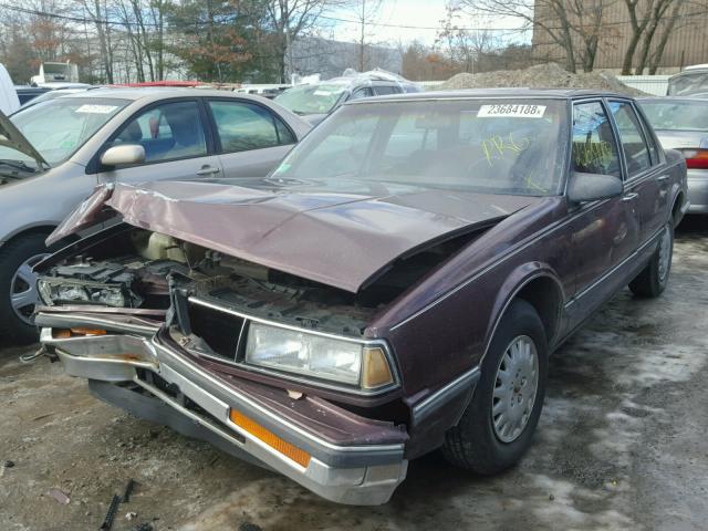 1G3HN54C0KH301507 - 1989 OLDSMOBILE DELTA 88 R BURGUNDY photo 2