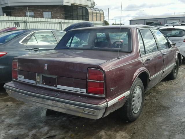 1G3HN54C0KH301507 - 1989 OLDSMOBILE DELTA 88 R BURGUNDY photo 4