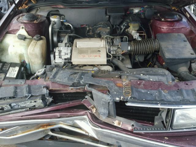 1G3HN54C0KH301507 - 1989 OLDSMOBILE DELTA 88 R BURGUNDY photo 7