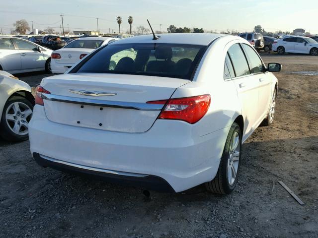 1C3CCBBBXDN584810 - 2013 CHRYSLER 200 TOURIN WHITE photo 4