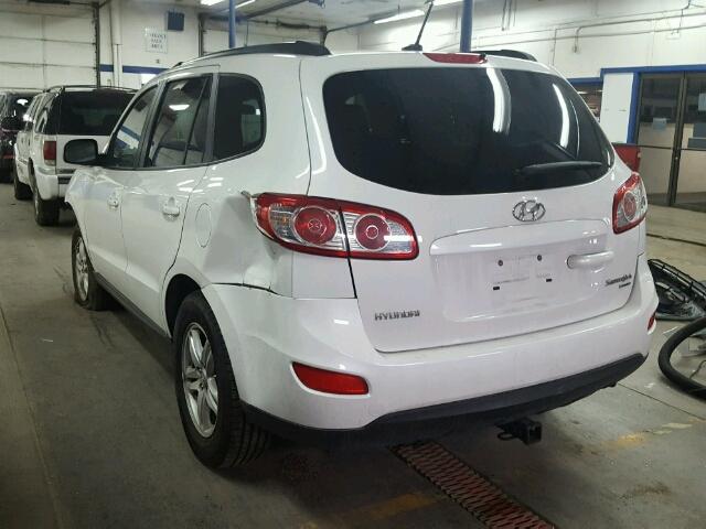 5NMSGDABXAH343136 - 2010 HYUNDAI SANTA FE G WHITE photo 3