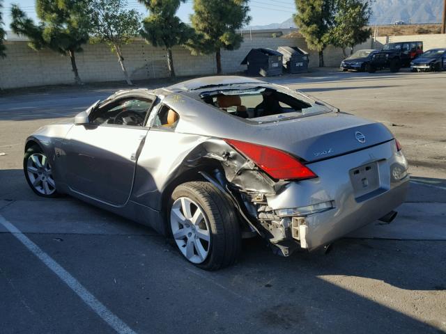 JN1AZ34D14T160212 - 2004 NISSAN 350Z COUPE GRAY photo 3